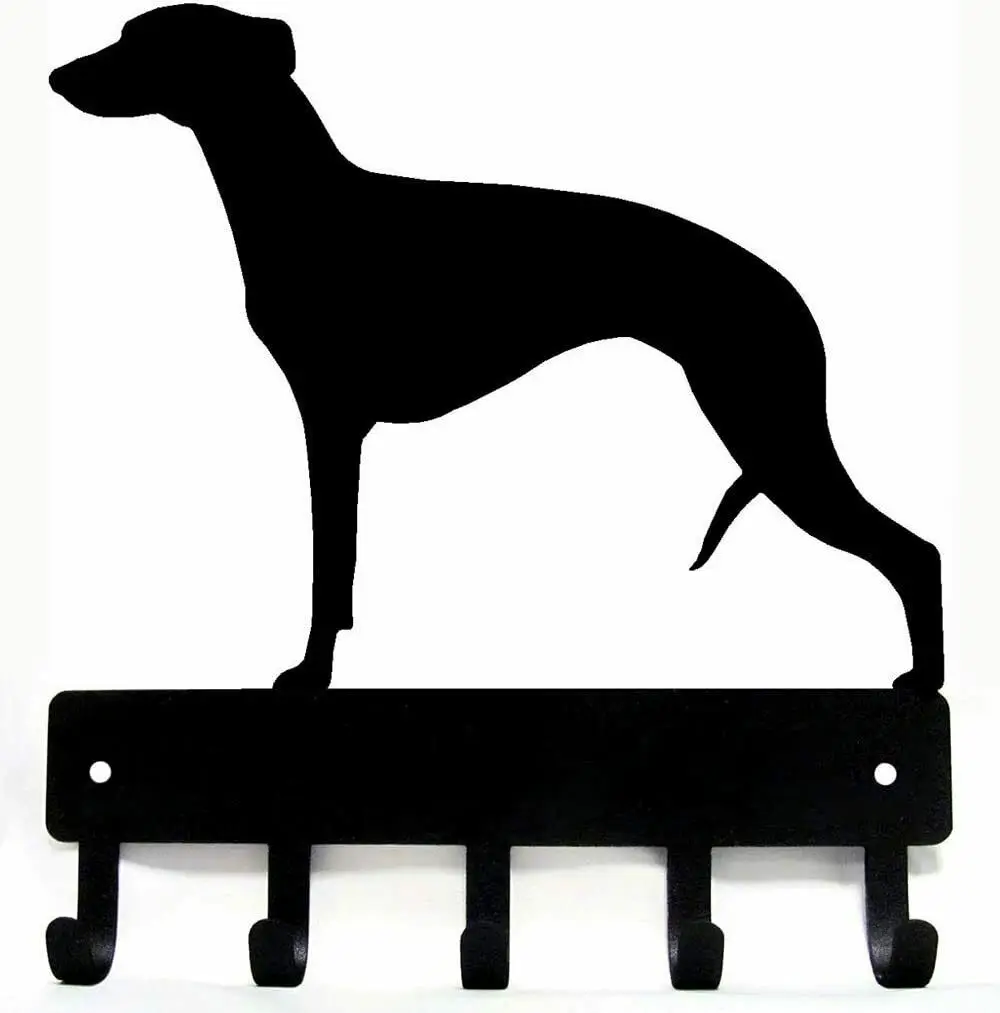 Whippet Dog - Key Hooks & Keychain Holder - Small 6 Inch Wide House Wall Key Holder Hanger In The Hallway Cute Room Decor 
Whippet Dog - Key Hooks & Keychain Holder - Small 6 Inch Wide House Wall Key Holder Hanger In The Hallway Cute Room Decor