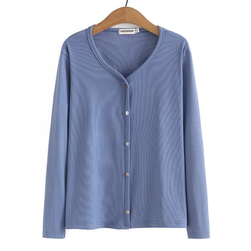 4XL Long Sleeve T-shirt Plus Size Women Clothing Fall Casual V-Neck Bottoming Tops Basic Button Decoration Tees
4XL Long Sleeve T-shirt Plus Size Women Clothing Fall Casual V-Neck Bottoming Tops Basic Button Decoration Tees