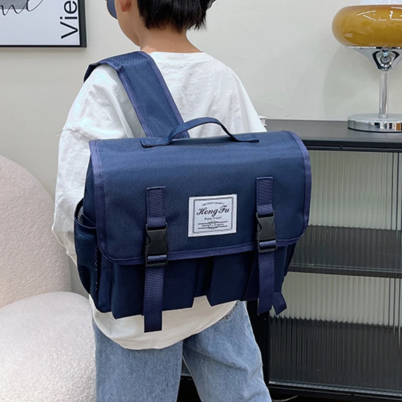 New Children Horizontal Dark Blue Simple Large Capacity Backpacks 3-6 Year Old Girl Boy Solid Color School Bags In Kindergarten
New Children Horizontal Dark Blue Simple Large Capacity Backpacks 3-6 Year Old Girl Boy Solid Color School Bags In Kindergarten