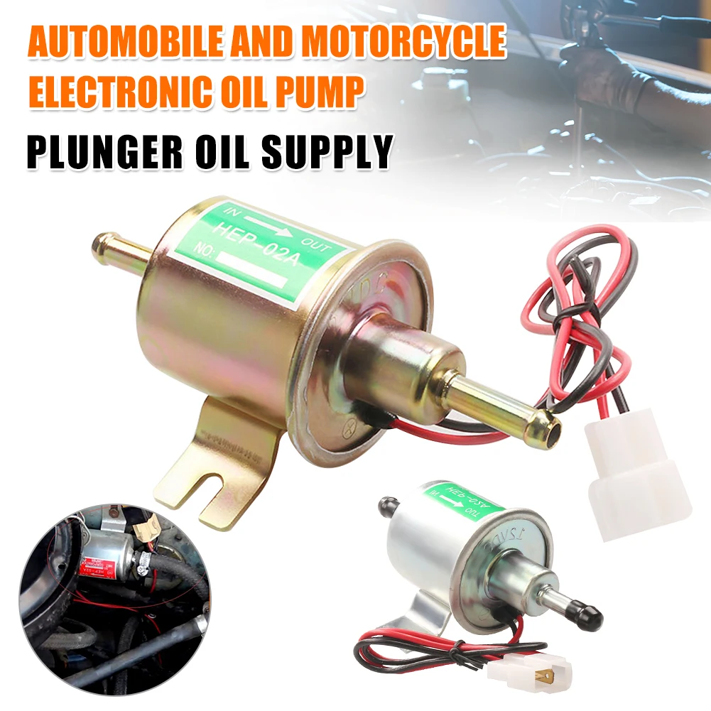 Hot sale Universal Diesel Petrol Gasoline 12V 24V Electric Fuel Pump HEP-02A Low Pressure Fuel Pump For Carburetor Motorcycle
Hot sale Universal Diesel Petrol Gasoline 12V 24V Electric Fuel Pump HEP-02A Low Pressure Fuel Pump For Carburetor Motorcycle