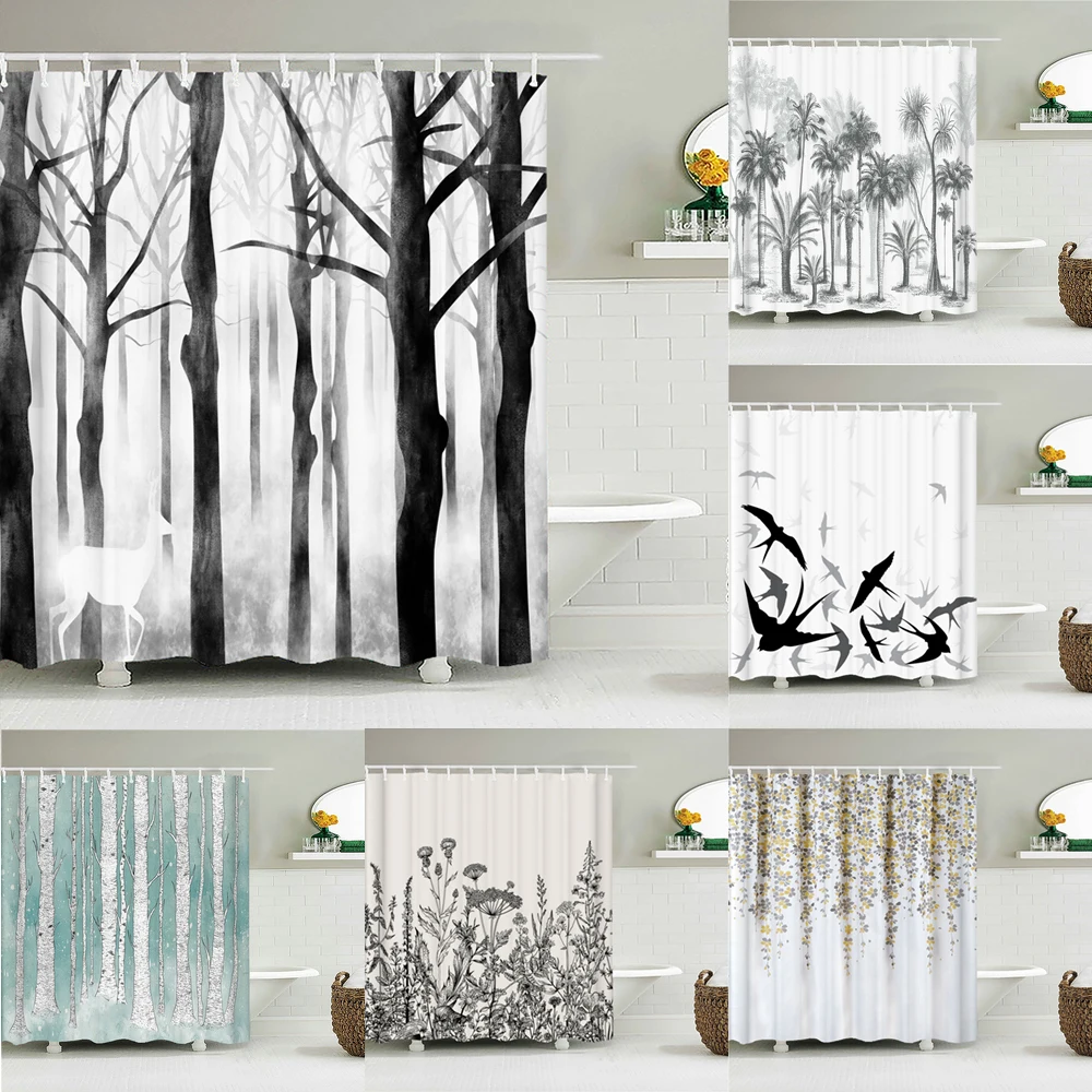 Waterproof Fabric Shower Curtains Tree leaves White Birch Bathroom Large 240X180 3D Print Decoration Shower Curtain Bath Screen
Waterproof Fabric Shower Curtains Tree leaves White Birch Bathroom Large 240X180 3D Print Decoration Shower Curtain Bath Screen