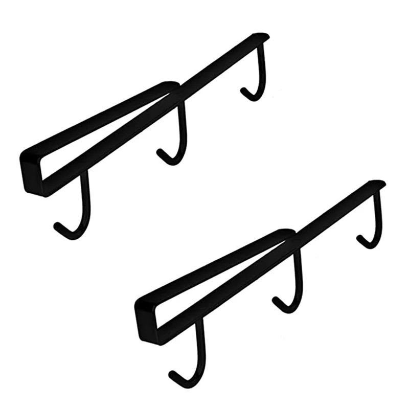 Mug Holder, Set Of 2 Coffee Mug Holder Under Cabinet, 304 Stainless Steel Mug Rack With 6 Hanging Hooks
Mug Holder, Set Of 2 Coffee Mug Holder Under Cabinet, 304 Stainless Steel Mug Rack With 6 Hanging Hooks