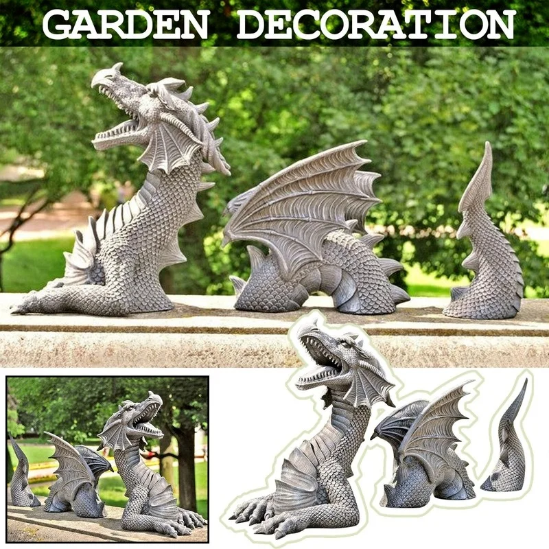 Garden Dragon Statue Decoration Resin Three-section Flying Dragon Statue Dragon Garden Decoration Easter Home Accessories
Garden Dragon Statue Decoration Resin Three-section Flying Dragon Statue Dragon Garden Decoration Easter Home Accessories