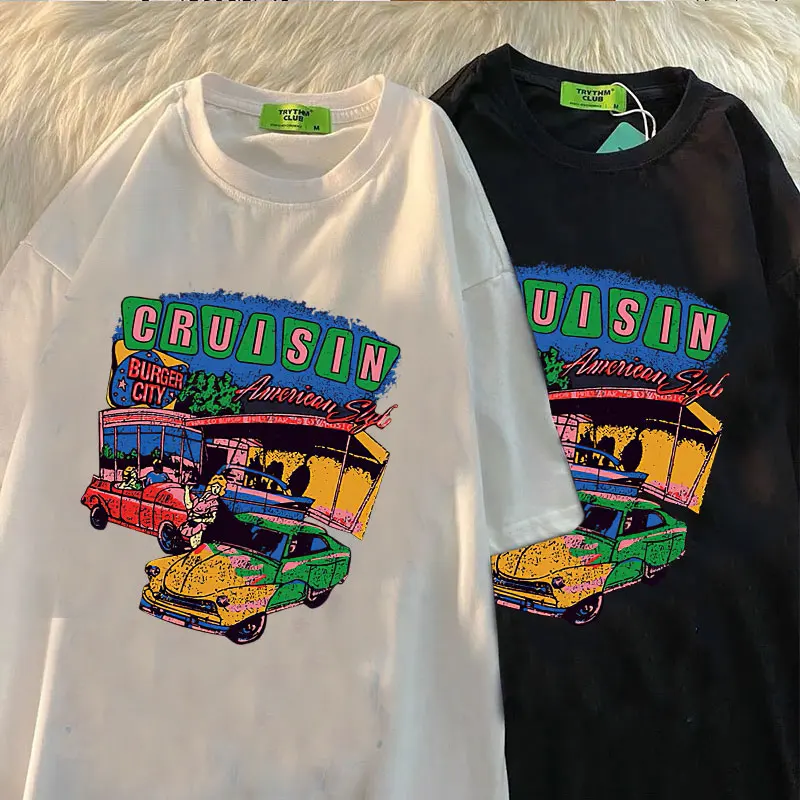 Women's T-shirt Sunfiz YF Dream Car Print Short Sleeve Oversized T Shirt Casual O-Neck Tee Shirts Streetwear Tops Woman Tshirts
Women's T-shirt Sunfiz YF Dream Car Print Short Sleeve Oversized T Shirt Casual O-Neck Tee Shirts Streetwear Tops Woman Tshirts