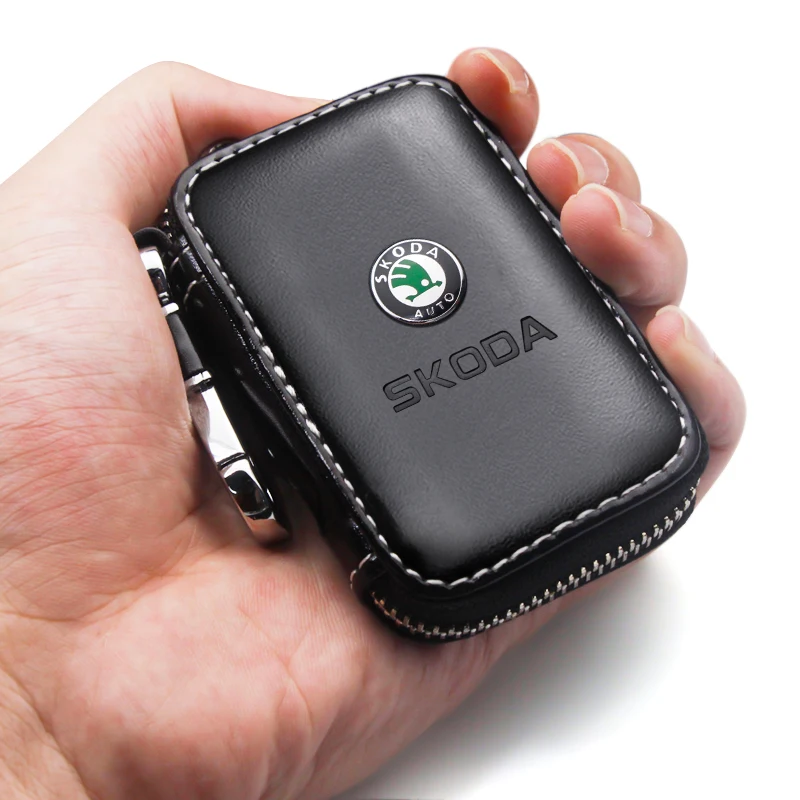Leather Car Key Wallet Zipper Keys Organizer Fashion Men Keychain Case Accessories For Skoda Octavia A5 Fabia Rapid Yeti Kodiaq
Leather Car Key Wallet Zipper Keys Organizer Fashion Men Keychain Case Accessories For Skoda Octavia A5 Fabia Rapid Yeti Kodiaq