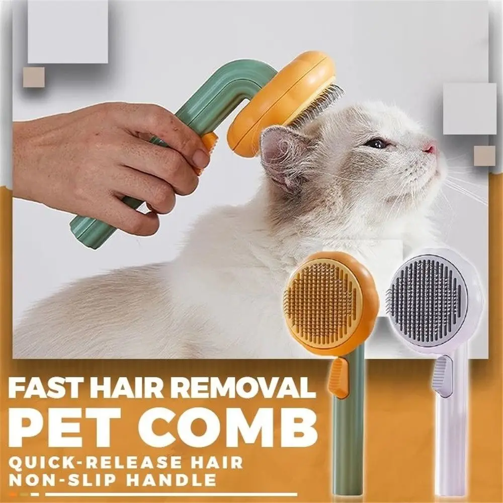 New Pumpkin Pet Brush Self Cleaning Slicker Brush for Shedding Dog Cat Grooming Comb Removes Loose Underlayers and Tangled Hair
New Pumpkin Pet Brush Self Cleaning Slicker Brush for Shedding Dog Cat Grooming Comb Removes Loose Underlayers and Tangled Hair