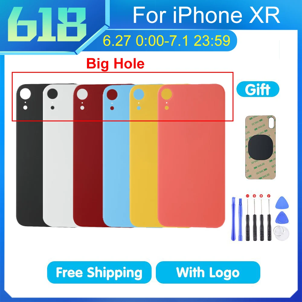 Big Hole OEM Battery Back Cover For iPhone XR Back Cover Glass Panel Rear Housing Door Adhesive Replacement Parts
Big Hole OEM Battery Back Cover For iPhone XR Back Cover Glass Panel Rear Housing Door Adhesive Replacement Parts
