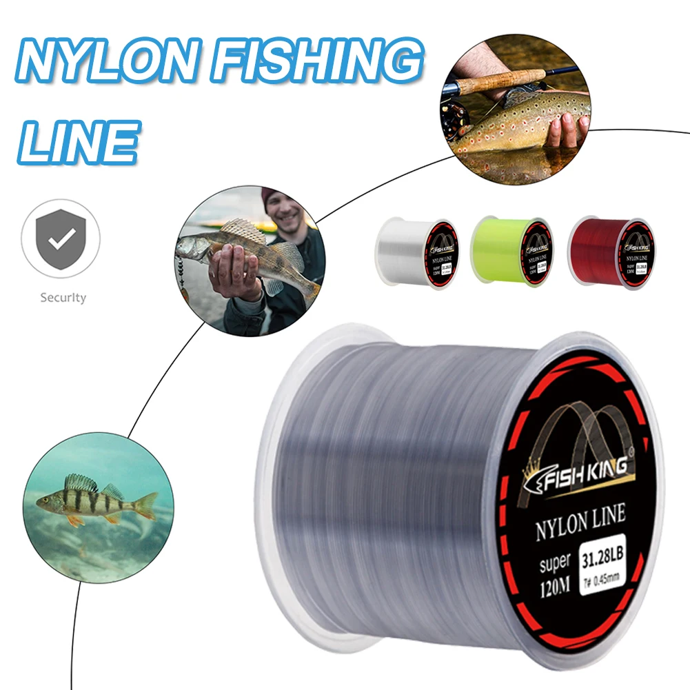 120M Nylon Fishing Line 5colors 4.13LB-34.32LB Carp Line extra strong Monofilament Sea Fishing Line
120M Nylon Fishing Line 5colors 4.13LB-34.32LB Carp Line extra strong Monofilament Sea Fishing Line