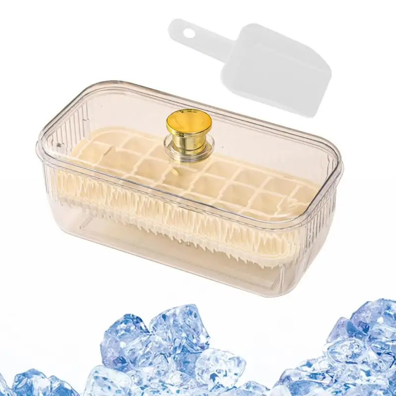 Ice Tray Mold With Lid Ice Freezer Container Ice Cube Storage Container Spill-Resistant Ice Tray For Freezer Press Type 56 Cube
Ice Tray Mold With Lid Ice Freezer Container Ice Cube Storage Container Spill-Resistant Ice Tray For Freezer Press Type 56 Cube