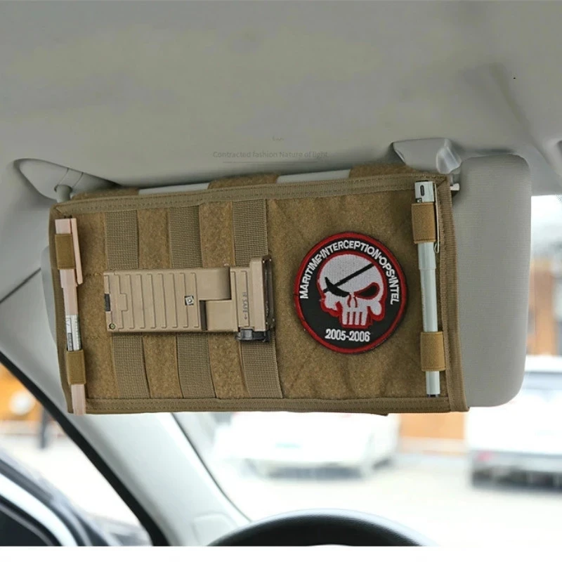 Tactical MOLLE Car Sun Visor Organizer Vehicle Truck Visor Panel Pouch Multi-pocket CD Storage Holder EDC Bag Auto Accessories
Tactical MOLLE Car Sun Visor Organizer Vehicle Truck Visor Panel Pouch Multi-pocket CD Storage Holder EDC Bag Auto Accessories