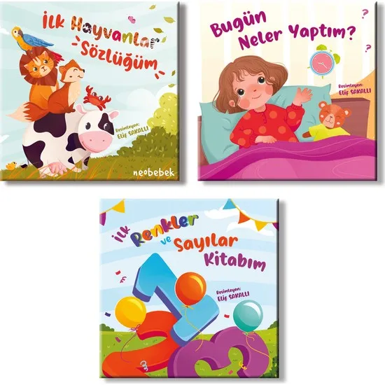 Neobebek First серия моих книг (3 книжки) 0-3 года, турецкие книги, детские книжки
Neobebek First серия моих книг (3 книжки) 0-3 года, турецкие книги, детские книжки