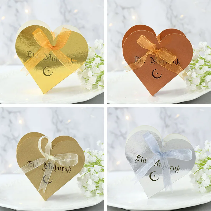 10pcs Heart Eid Mubarak Candy Box Birthday Favor Gift Box DIY Paper Happy Islamic Muslim Al-Fitr Eid Ramadan Decor Party Supply
10pcs Heart Eid Mubarak Candy Box Birthday Favor Gift Box DIY Paper Happy Islamic Muslim Al-Fitr Eid Ramadan Decor Party Supply