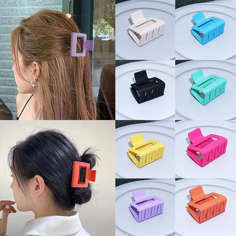 New Hair Claw Clip for Women Solid Color Plastic Hair Clip Small Size Square Headband Hairpin Fashion Hair Accessories Ornaments
New Hair Claw Clip for Women Solid Color Plastic Hair Clip Small Size Square Headband Hairpin Fashion Hair Accessories Ornaments