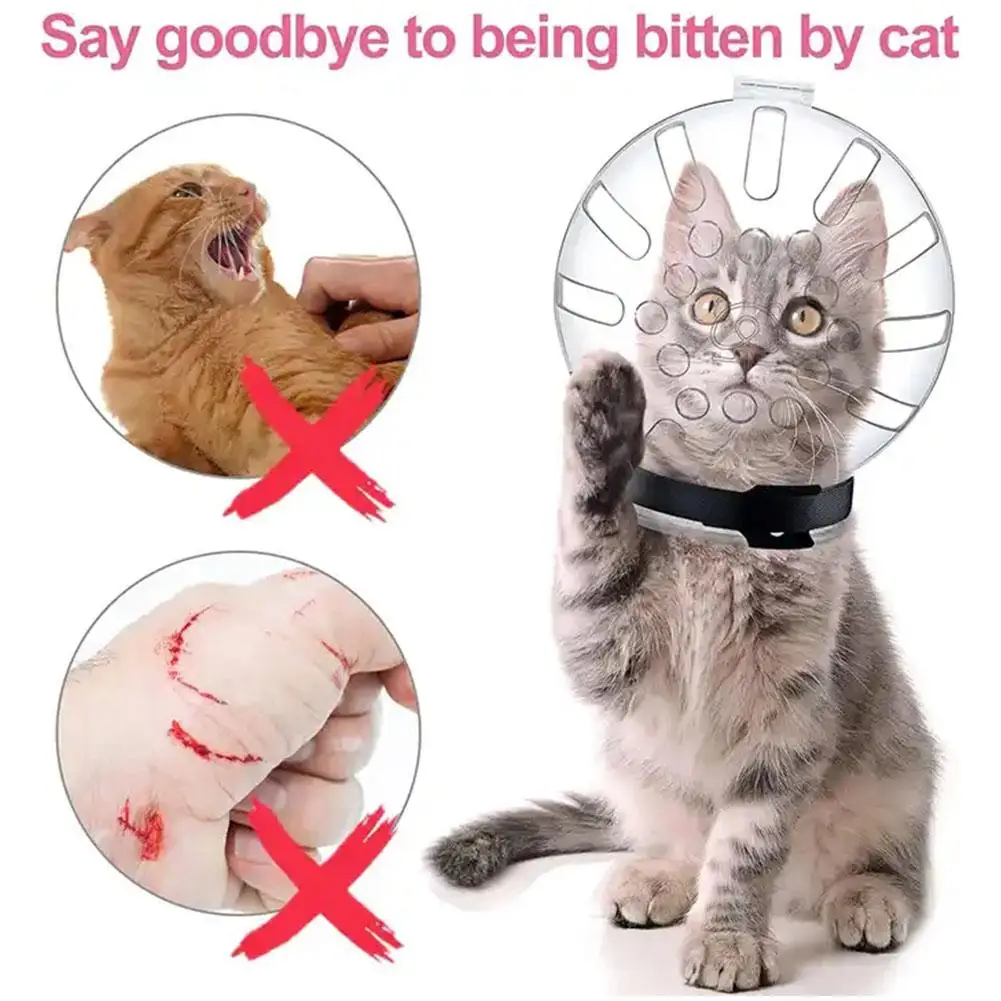 Cat Neck Anti-Bite Breathable Protective Wound Space Grooming Hood Pets Cats Bathing Grooming Supplies Bag Mask Anti-Lickin P6B8 
Cat Neck Anti-Bite Breathable Protective Wound Space Grooming Hood Pets Cats Bathing Grooming Supplies Bag Mask Anti-Lickin P6B8