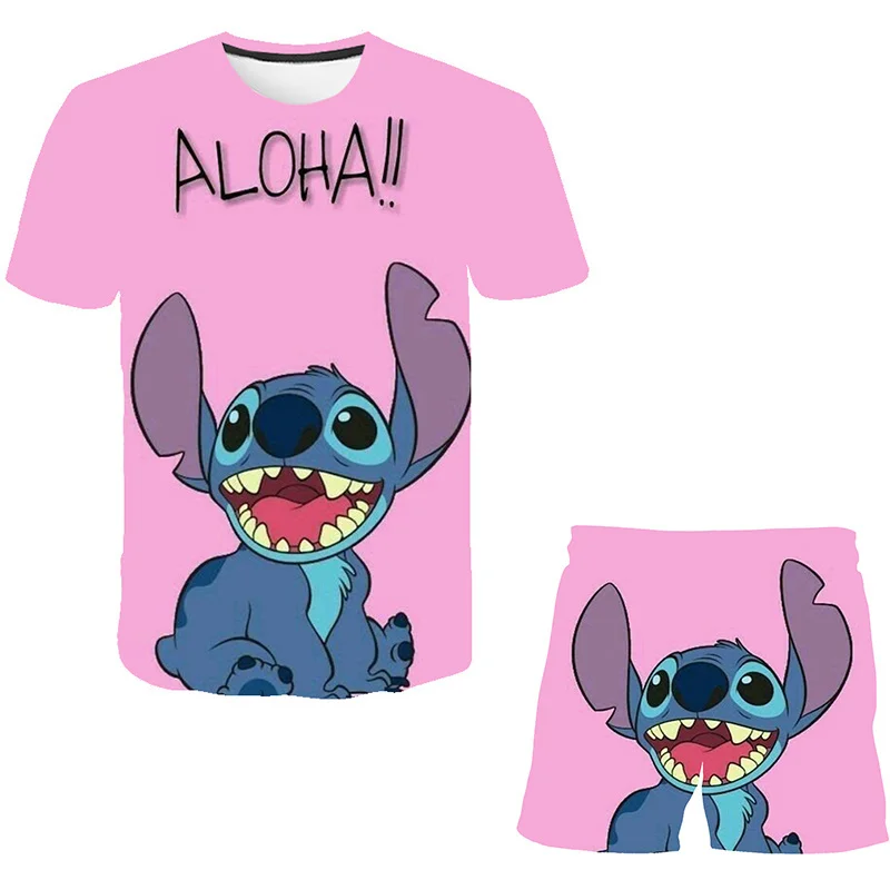 2023 Disney Lilo & Stitch Clothing Suit Girls Short Sleeve T Shirts Elastic waist Shorts Clothes Set 2Pcs Clothing Suit
2023 Disney Lilo & Stitch Clothing Suit Girls Short Sleeve T Shirts Elastic waist Shorts Clothes Set 2Pcs Clothing Suit