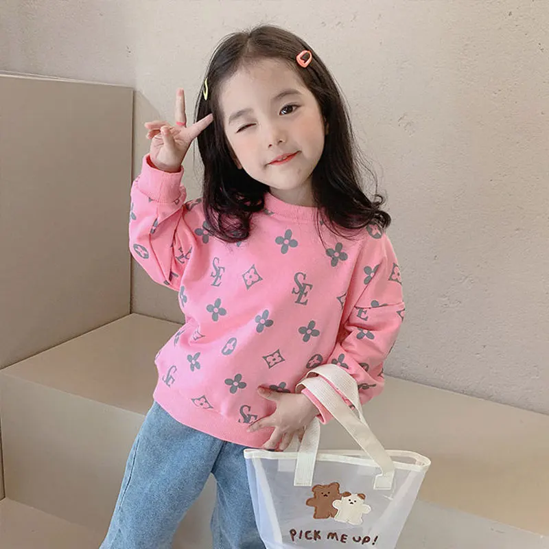Spring Autumn New 2022 Fashion Cute Children Pullover Baby Girls Tops Graffiti Number Letter Long Sleeve Sweatshirt Kids Wear 
Spring Autumn New 2022 Fashion Cute Children Pullover Baby Girls Tops Graffiti Number Letter Long Sleeve Sweatshirt Kids Wear