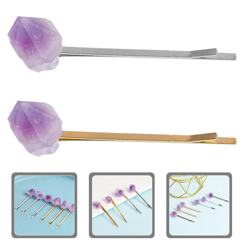 2 Pcs Crystal Stone Hairpin Barrette Barrettes Women Wedding Bridal Clips Accessories Girls Bobby Brides Grace 
2 Pcs Crystal Stone Hairpin Barrette Barrettes Women Wedding Bridal Clips Accessories Girls Bobby Brides Grace