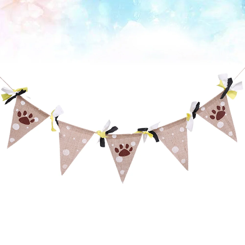 1PC Hanging Banner Linen Bunting Banner Pet Party Props Pennant Party Supplies for Home Decor Dog Party
1PC Hanging Banner Linen Bunting Banner Pet Party Props Pennant Party Supplies for Home Decor Dog Party