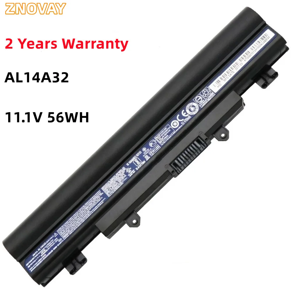ZNOVAY AL14A32 11.1V 56WH Laptop Battery For Acer E14 E15 E5-411 E5-421 E5-471 E5-511 E5-551 E5-572 E1-571 E1-571G V3-472 V3-572
ZNOVAY AL14A32 11.1V 56WH Laptop Battery For Acer E14 E15 E5-411 E5-421 E5-471 E5-511 E5-551 E5-572 E1-571 E1-571G V3-472 V3-572