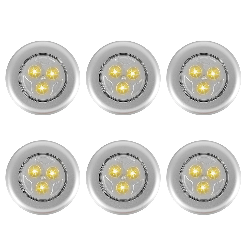 LED Wireless Push Night Light Closets Cabinets Counters Self-Adhesive Cordless Touch Lamp
LED Wireless Push Night Light Closets Cabinets Counters Self-Adhesive Cordless Touch Lamp