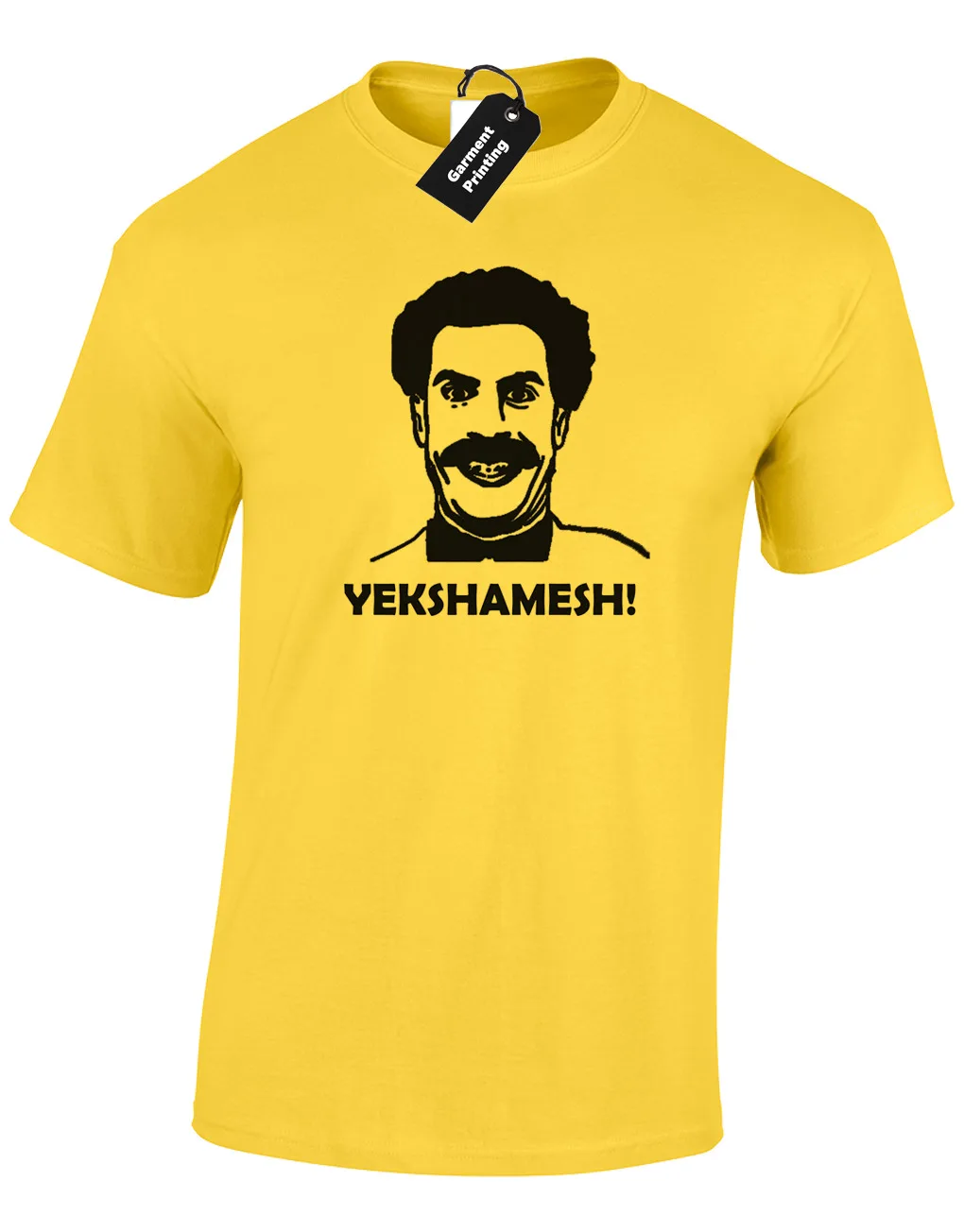 Мужская футболка BORAT YEKSHAMESH забавный Казахстан дизайн Али г шутка качественный