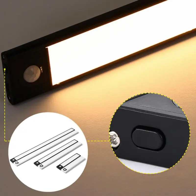 LED Night Light 20/40/60CM Motion Sensor Indoor Wireless USB Cabinet Night Light Lamp For Kitchen Cabinet Bedroom Wardrobe Light
LED Night Light 20/40/60CM Motion Sensor Indoor Wireless USB Cabinet Night Light Lamp For Kitchen Cabinet Bedroom Wardrobe Light