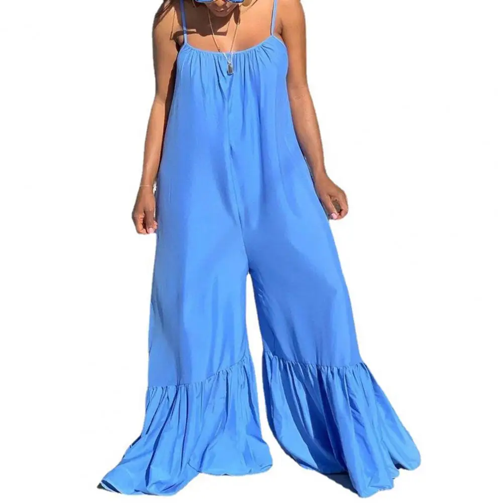 Women Romper Plus Size Deep Crotch Spaghetti Strap Backless Jumpsuit Loose Type Exaggerated Wide Leg Cropped Pants Overalls
Women Romper Plus Size Deep Crotch Spaghetti Strap Backless Jumpsuit Loose Type Exaggerated Wide Leg Cropped Pants Overalls