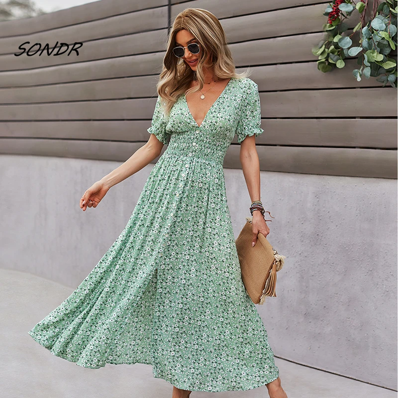 Bohemian Dress Women Plus Size 2022 Summer Print Long Dress Plus Size Deep V Neck
Bohemian Dress Women Plus Size 2022 Summer Print Long Dress Plus Size Deep V Neck