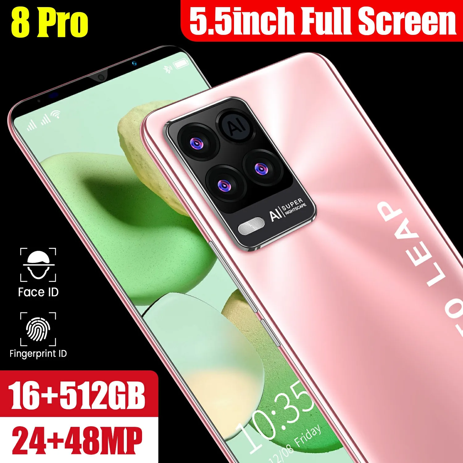 Новинка 8 Pro MTK6889 CPU 8 + 128 Гб 5,5 дюймов HD + полноэкранный Смартфон Android 24 + 48 Мп 4800 мАч разблокированный телефон
Новинка 8 Pro MTK6889 CPU 8 + 128 Гб 5,5 дюймов HD + полноэкранный Смартфон Android 24 + 48 Мп 4800 мАч разблокированный телефон