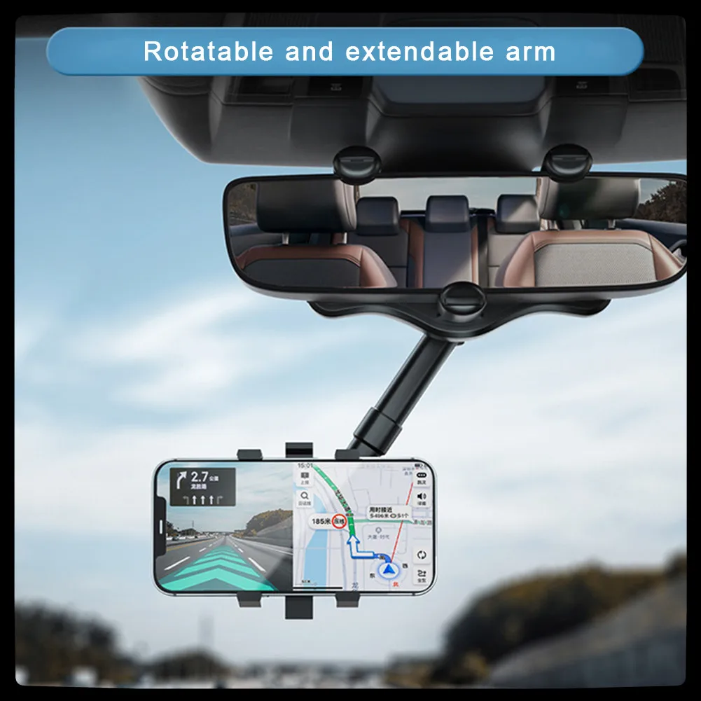360° Car Rearview Mirror Holder For Car Mount Phone And GPS Navigation Universal Rotating Adjustable Telescopic Car Phone Holder
360° Car Rearview Mirror Holder For Car Mount Phone And GPS Navigation Universal Rotating Adjustable Telescopic Car Phone Holder