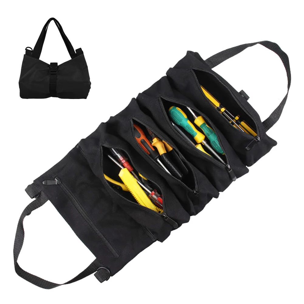 Multi-Purpose Roll Up Tool Bag Canvas Tool Pouch Storage Organizer Portable Electrician Tool Bag With Handle Carrier Tote Hot
Multi-Purpose Roll Up Tool Bag Canvas Tool Pouch Storage Organizer Portable Electrician Tool Bag With Handle Carrier Tote Hot