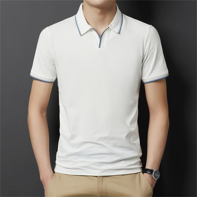 Male Polo Shirt Luxury Pure Color Tshirts for Men Designer Summer Logo Short Sleeve Tops Lapel 2022 Fashion Men's Clothing
Male Polo Shirt Luxury Pure Color Tshirts for Men Designer Summer Logo Short Sleeve Tops Lapel 2022 Fashion Men's Clothing