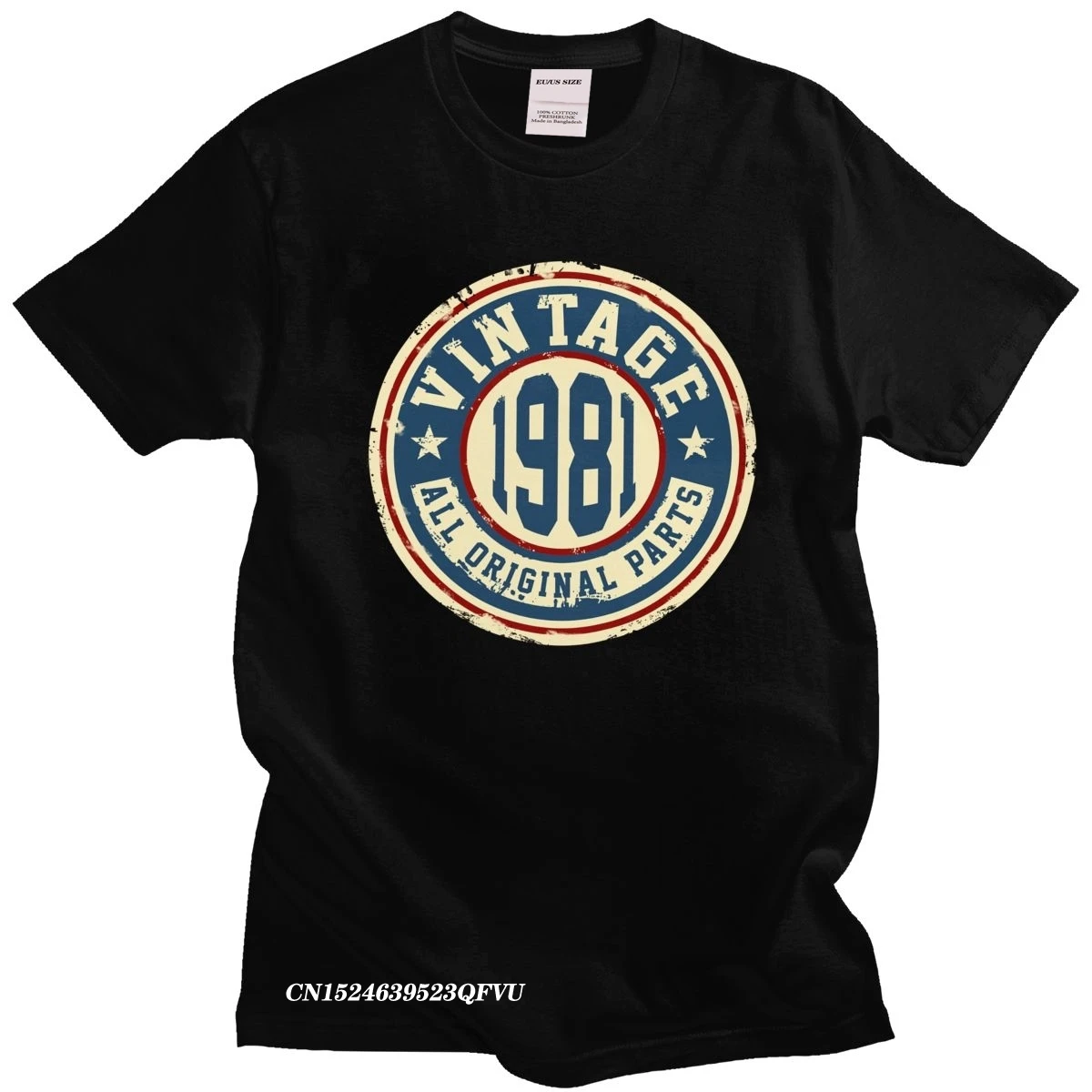 Vintage 1981 Original Parts Men T Shirt Cotton 39th 39 Years Old Birthday Camisa Streetwear Harajuku Camisas Men Print Tshirt
Vintage 1981 Original Parts Men T Shirt Cotton 39th 39 Years Old Birthday Camisa Streetwear Harajuku Camisas Men Print Tshirt