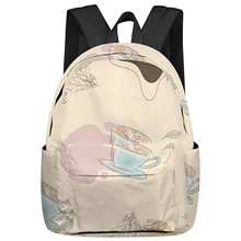 Coffee Bean Chocolate Bean Simple Fashion Women Backpack Girl Travel Book Bags Laptop Backpacks Travel Rucksack Schoolbag