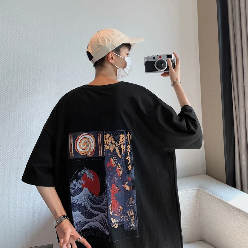 NoEstaMal Fashion Chinese Graphic Short Sleeve Cotton T Shirts Men Summer Harajuku Oversized Tshirts Casual Loose Male Pullovers
NoEstaMal Fashion Chinese Graphic Short Sleeve Cotton T Shirts Men Summer Harajuku Oversized Tshirts Casual Loose Male Pullovers