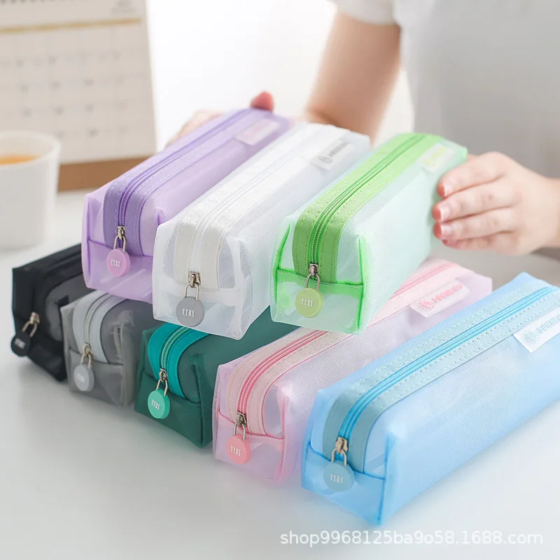 Transparent Stationery Pencil Bag Student Examination Dedicated Nylon Mesh Pen Case Unisex Large Capacity Pouch School Supplies
Transparent Stationery Pencil Bag Student Examination Dedicated Nylon Mesh Pen Case Unisex Large Capacity Pouch School Supplies