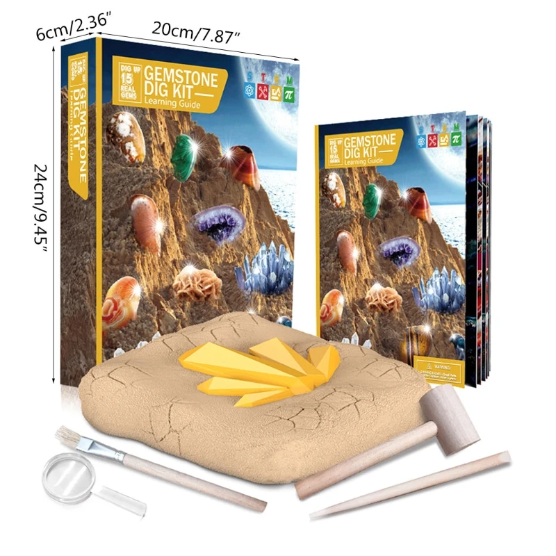 Crystal Gemstone Mining Digging Kit DIY Excavation Treasure Toy Set Archaeology Discovery Digging Kit Education Toy
Crystal Gemstone Mining Digging Kit DIY Excavation Treasure Toy Set Archaeology Discovery Digging Kit Education Toy