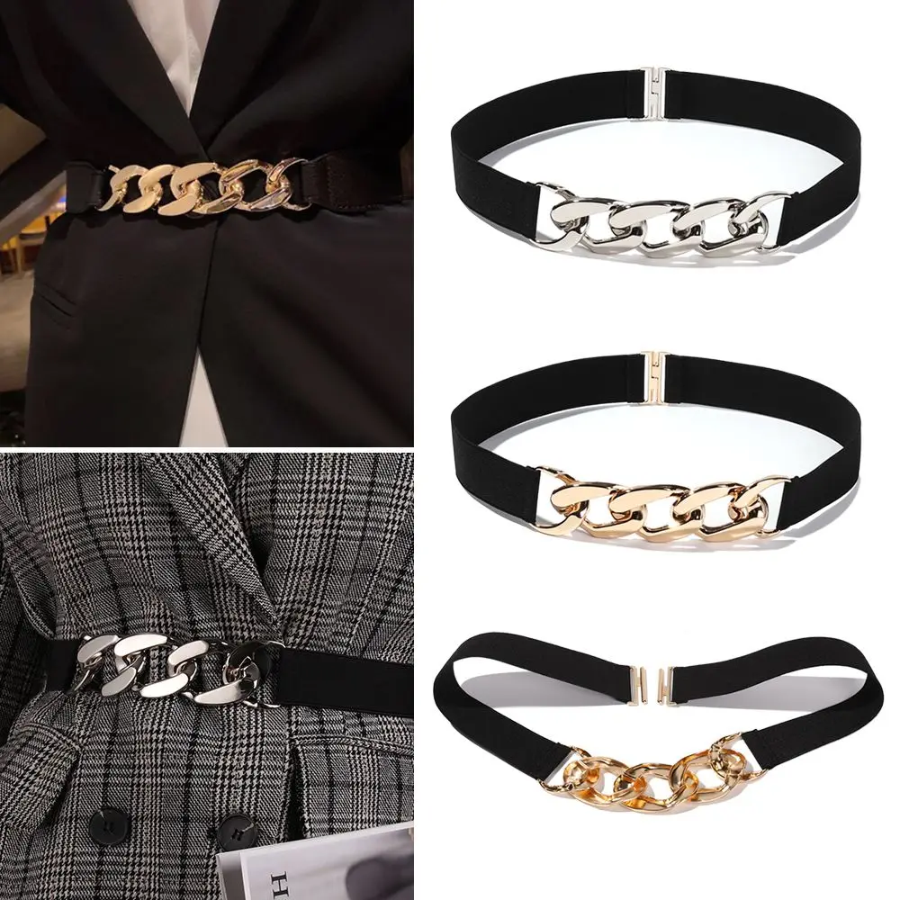 Clothing Decoration Waist Belts Adjustable Punk Stretch Decorative Waistband Waist Strap Elastic Belts
Clothing Decoration Waist Belts Adjustable Punk Stretch Decorative Waistband Waist Strap Elastic Belts
