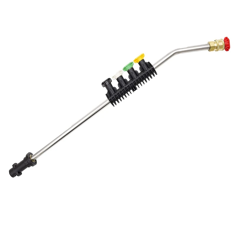 High Pressure Washer Wand Extension Power Spray With 5 Nozzles For Karcher, Spray Wand Jet Wash Car Patio And Adaptor 
High Pressure Washer Wand Extension Power Spray With 5 Nozzles For Karcher, Spray Wand Jet Wash Car Patio And Adaptor