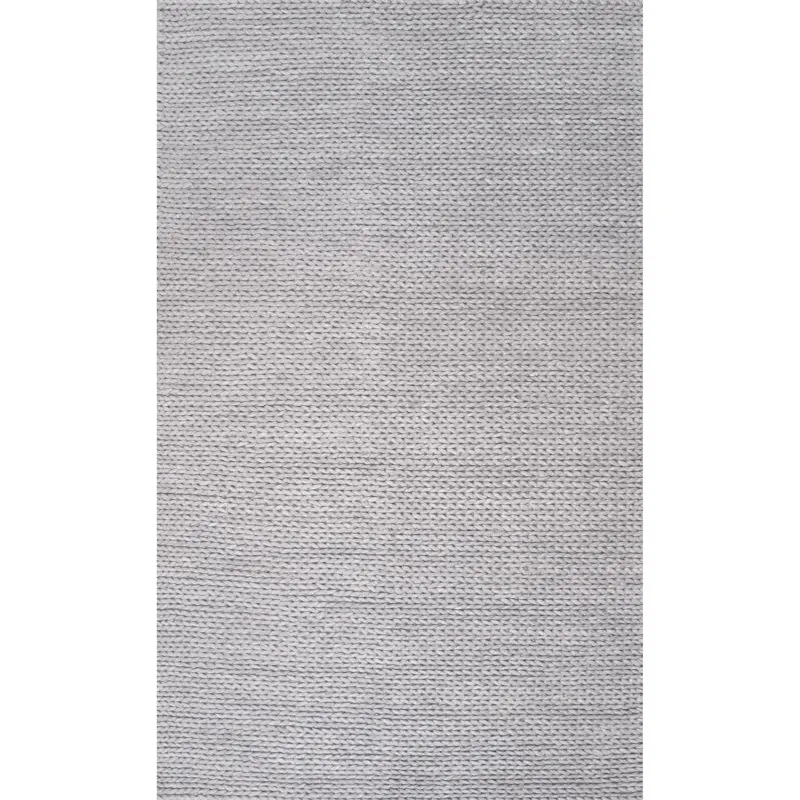 Elegant Penelope Braided Wool Area Rug - 8x10ft - Light Gray - Enhance Your Home with a Luxurious Touch
Elegant Penelope Braided Wool Area Rug - 8x10ft - Light Gray - Enhance Your Home with a Luxurious Touch