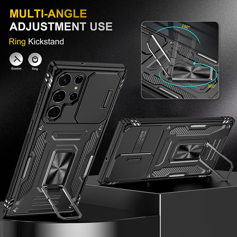 Slide Camera Case For Samsung S23 S22 Ultra Plus Car Magnetic Holder Shockproof Phone Cover for Galaxy S21 Ultra Plus S20 FE S10
Slide Camera Case For Samsung S23 S22 Ultra Plus Car Magnetic Holder Shockproof Phone Cover for Galaxy S21 Ultra Plus S20 FE S10