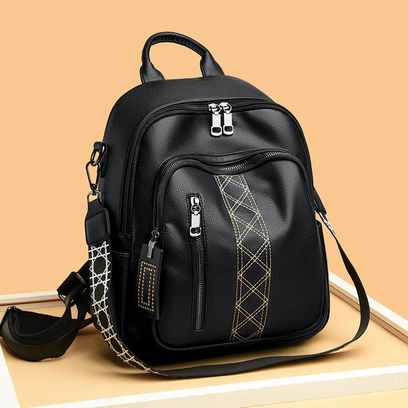 high quality luxury brand Creative car stitching 2023 new fashion design travel women's backpack leather multi-function schoolba
high quality luxury brand Creative car stitching 2023 new fashion design travel women's backpack leather multi-function schoolba