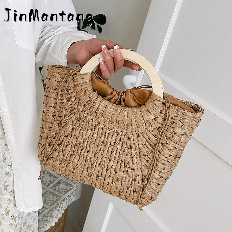 Bohemia Women Short Handle Tote Bag 2023 Summer Travel Beach Bags Handmade Lady Straw Bag Rattan Shoulder Side Handbags
Bohemia Women Short Handle Tote Bag 2023 Summer Travel Beach Bags Handmade Lady Straw Bag Rattan Shoulder Side Handbags