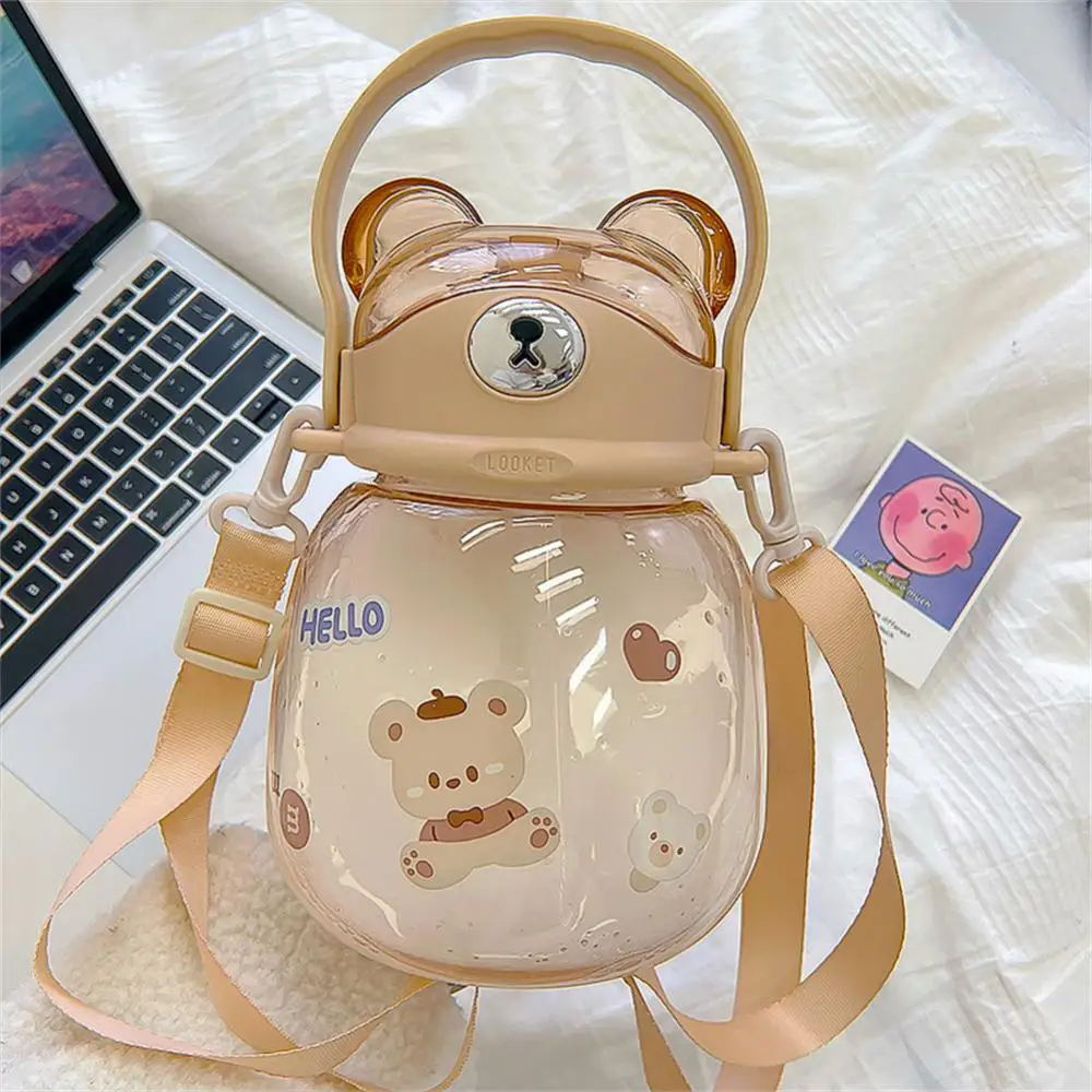 Cute Bear Kettle Kawaii Water Bottle Travel Sport Tumbler Portable Drinking Mug For Child Girl 1300mL Plastic Large Capacity Cup
Cute Bear Kettle Kawaii Water Bottle Travel Sport Tumbler Portable Drinking Mug For Child Girl 1300mL Plastic Large Capacity Cup