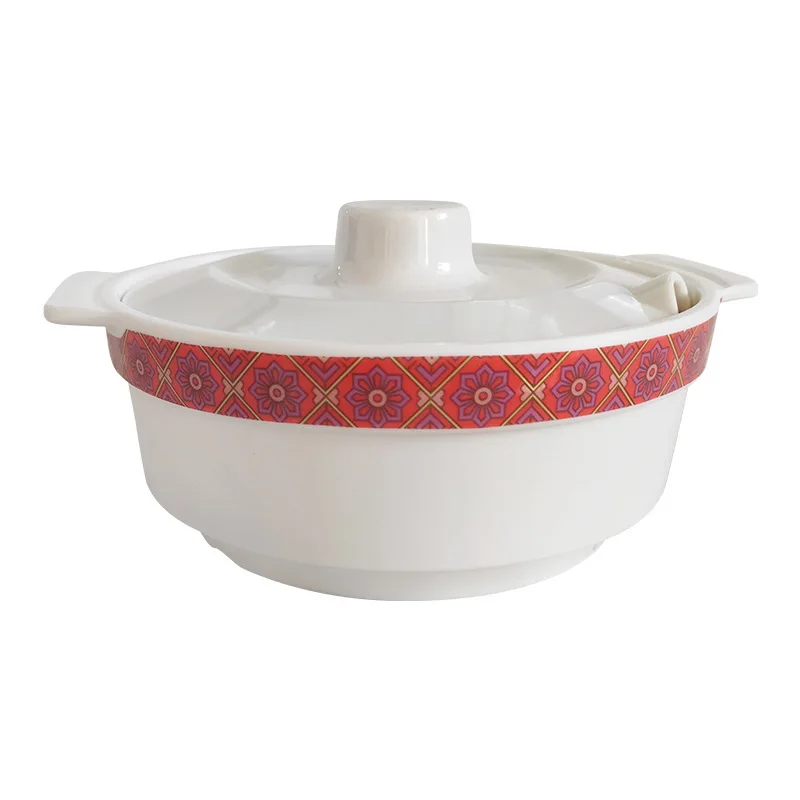 Melamine Casserole Hot and Sour Noodle Soup Pot Imitation Porcelain Bowl Double Ear Casserole Bowl
Melamine Casserole Hot and Sour Noodle Soup Pot Imitation Porcelain Bowl Double Ear Casserole Bowl