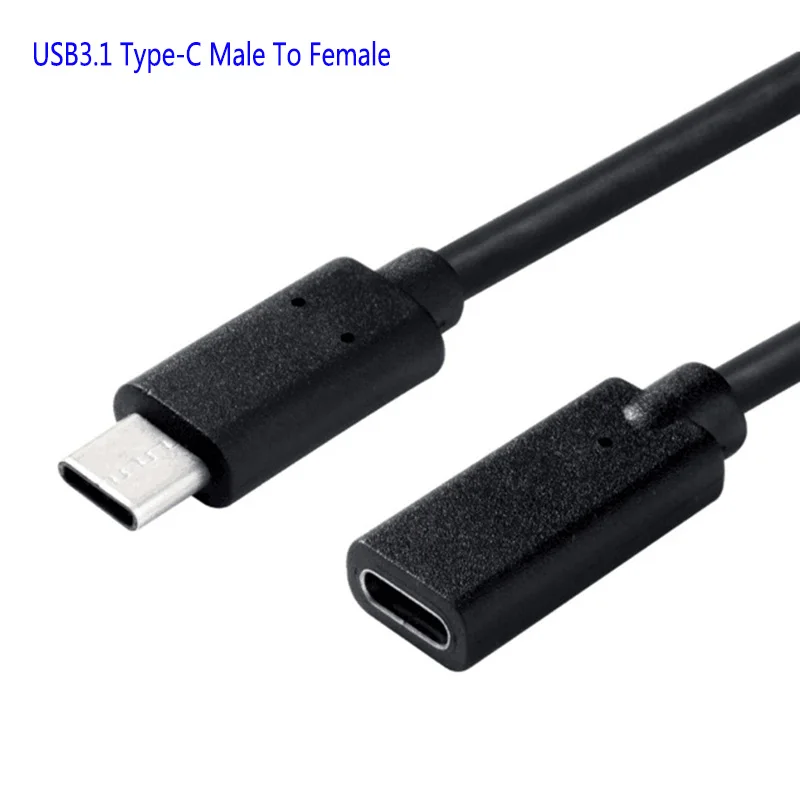 USB 3.1 Type C штекер-гнездо Удлинительный кабель 0,2 м/0,6 м/1 м
USB 3.1 Type C штекер-гнездо Удлинительный кабель 0,2 м/0,6 м/1 м