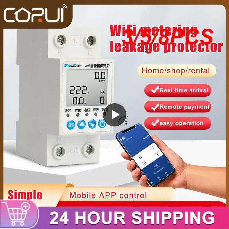 3/5/8PCS Remote Control Wifi Smart Switch Smart Home Kwh Voltage Current Meter Leakage Protection Tuya Energy Meter
3/5/8PCS Remote Control Wifi Smart Switch Smart Home Kwh Voltage Current Meter Leakage Protection Tuya Energy Meter