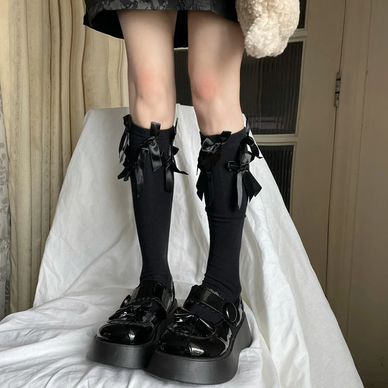 Stretch Black White Big Lace Bow Knee High Socks Breathable Comfortable Student Women Party Cosplay Long Stockings
Stretch Black White Big Lace Bow Knee High Socks Breathable Comfortable Student Women Party Cosplay Long Stockings