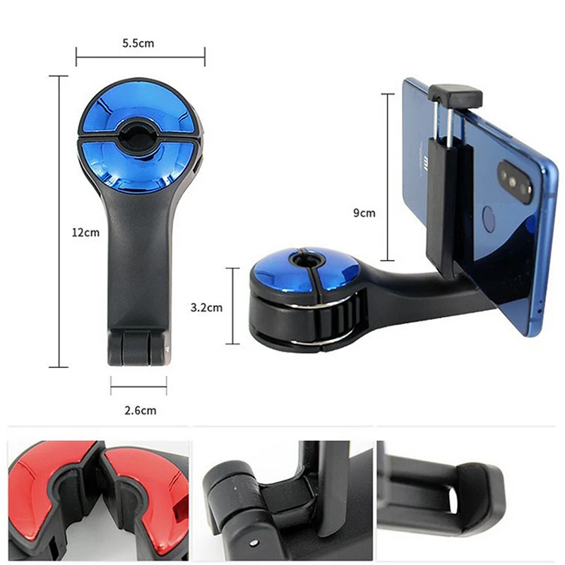 2-in-1 Universal Car Hooks Back Seat Headrest Mount Holder For Samsung Xiaomi Huawei 360 Degree Mobile Phone Holder Stand
2-in-1 Universal Car Hooks Back Seat Headrest Mount Holder For Samsung Xiaomi Huawei 360 Degree Mobile Phone Holder Stand