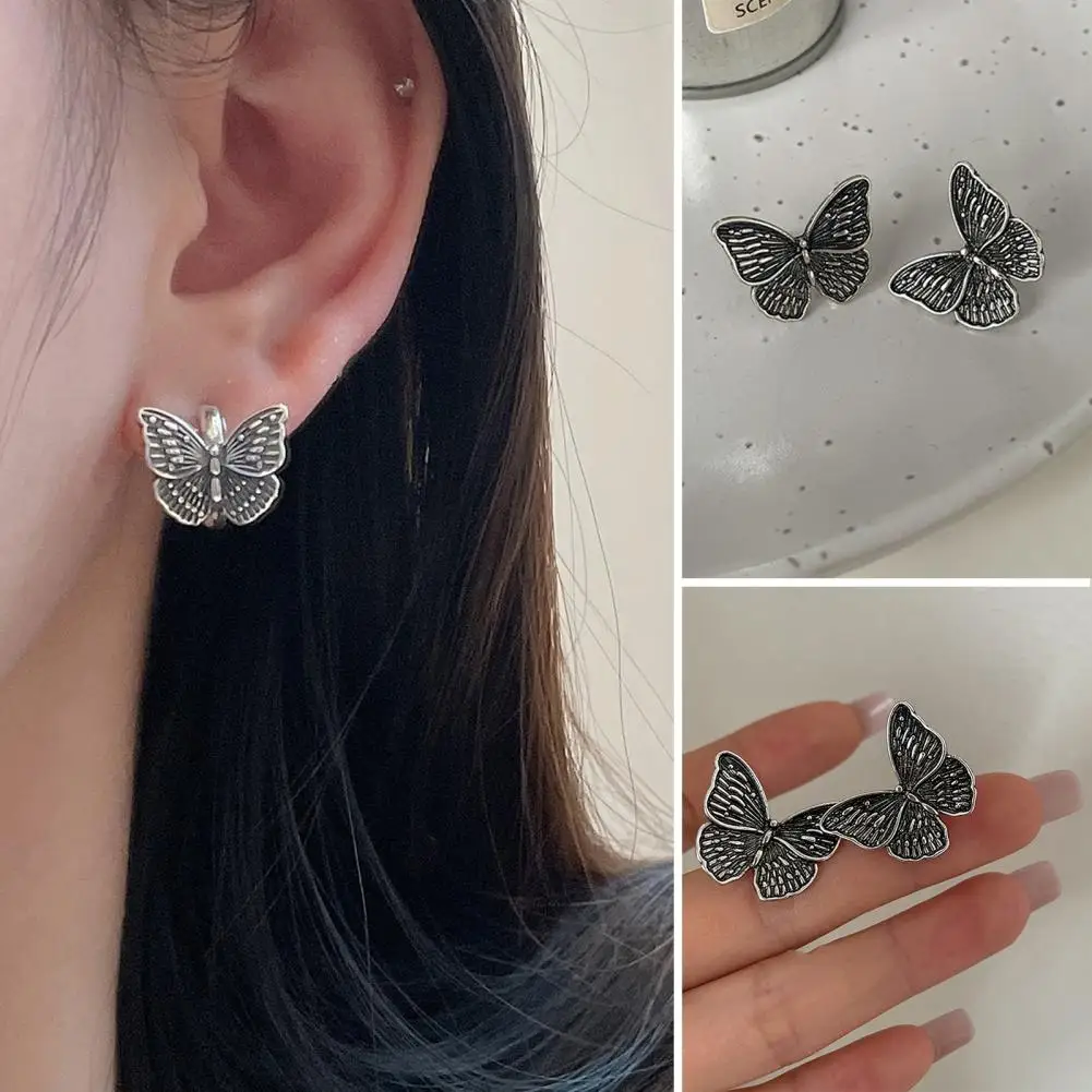 1 Pair Vintage 3D Butterfly Earrings Hip Hop Retro Design Electroplating Geometric Stud Earrings For Women
1 Pair Vintage 3D Butterfly Earrings Hip Hop Retro Design Electroplating Geometric Stud Earrings For Women